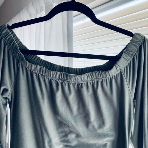 Green Lace Sleeve Tunic/Dress - Picture 4 of 5